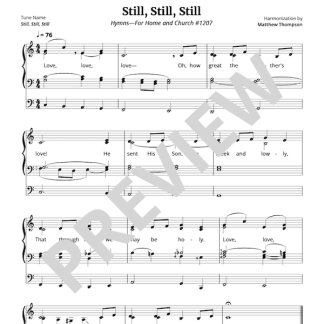 Preview of Still, Still, Still harmonization