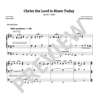 #200 Christ the Lord Is Risen Today